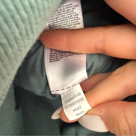 Athleta Retroplush Bomber Quilted Jacket Deep Ocean Teal Size Large - Picture 10 of 13